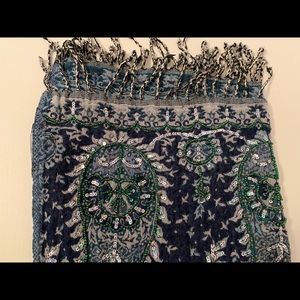 Multi -Colored Wool Wrap from India!